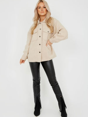 Vera Plain Thick Shacket Jacket