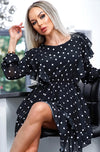 Ladies black caprice dress