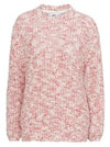 Ladies pink glitter threaded jumper