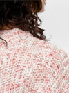 Ladies pink glitter threaded jumper