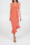 Ladies orange maxi dress