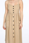 Ladies beige skater cami dress