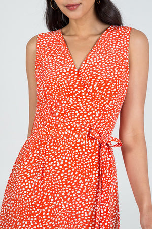 Ladies orange maxi dress