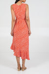 Ladies orange maxi dress