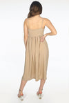 Ladies beige skater cami dress