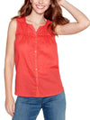 Red Mantaray Sleeveless Top