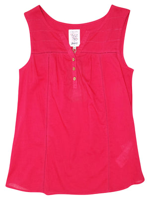 Mantaray Bright Pink Sleeveless Top