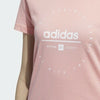 Ladies Adidas Pink Clock T-Shirt