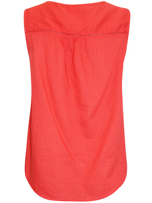 Red Mantaray Sleeveless Top