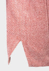 Ladies pink roll neck chenille jumper