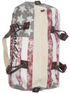 Grey / Plum Stars and Stripes Canvas Duffle Bag