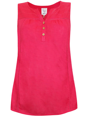 Mantaray Bright Pink Sleeveless Top