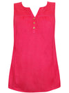 Mantaray Bright Pink Sleeveless Top