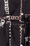 Ladies black chain dress