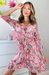 Havana Floral Belt Dress