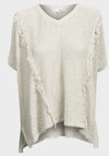Ladies cream knitted top