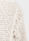 Ladies cream knitted top
