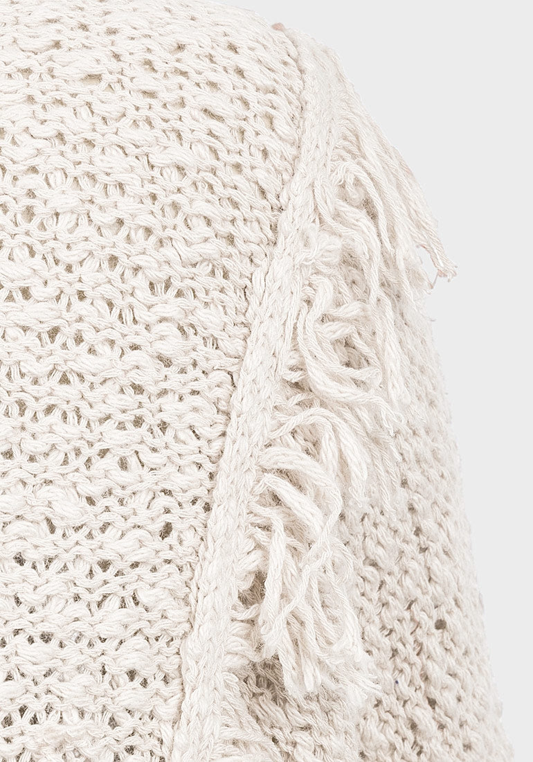 Ladies cream knitted top