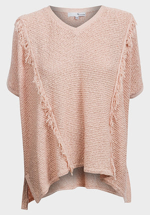 Ladies pink knitted top