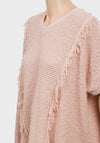 Ladies pink knitted top