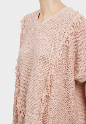 Ladies pink knitted top