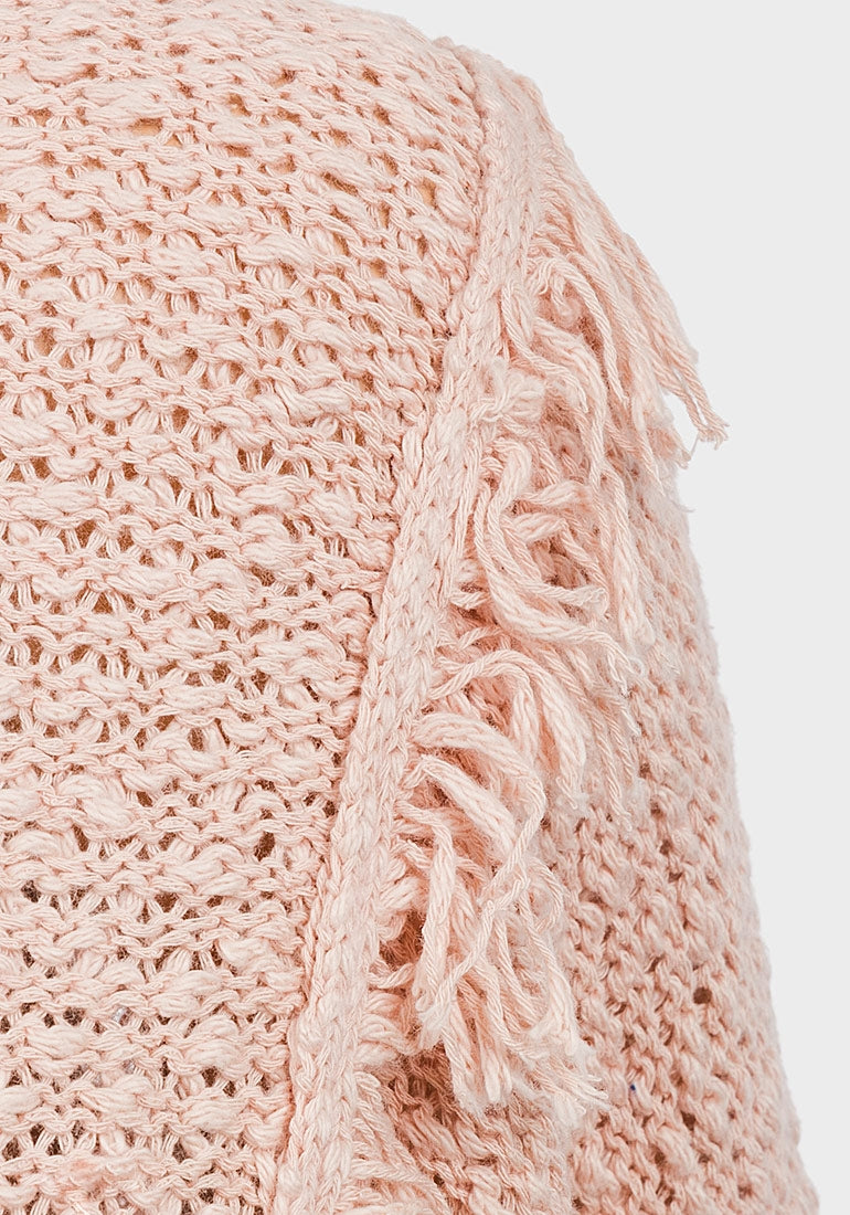 Ladies pink knitted top